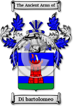 Di bartolomeo Family Crest Download (jpg) Legacy Series - 150 DPI